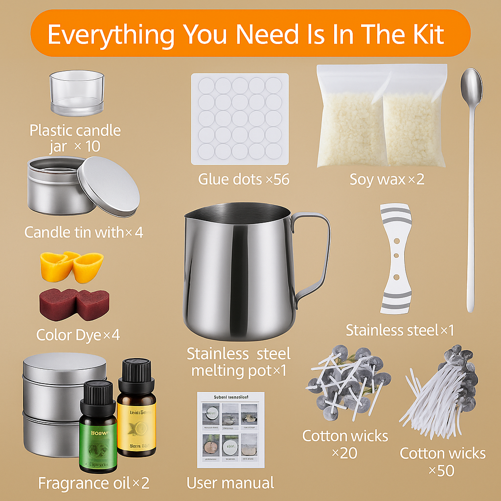 Premium DIY Candle Making Kit-Complete Set for Home